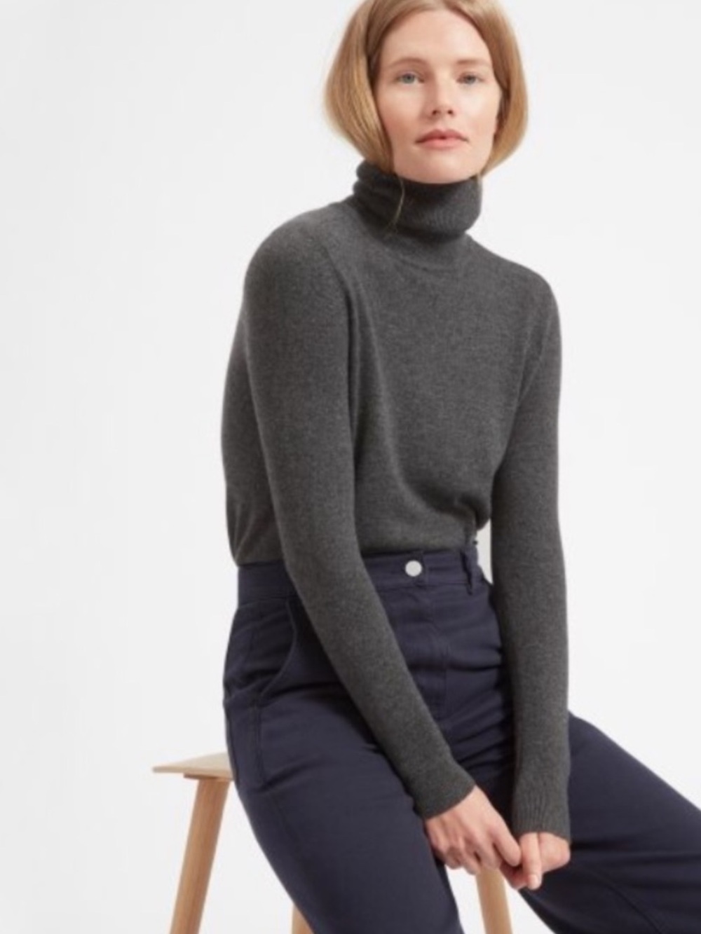 Magaschoni 100% Cashmere Turtleneck Sweater Sz M